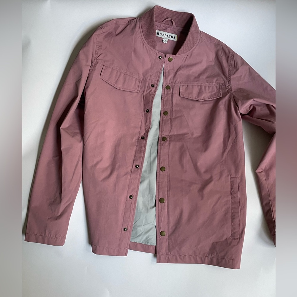 Roamers Men’s Mauve Stinson Bomber- Water Resistant, Medium